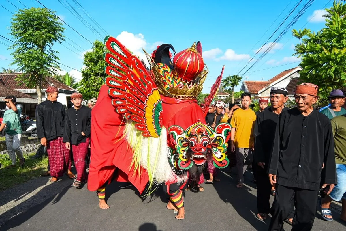 barong ider bumi kemiren, barong ider bumi, desa adat - Kesenian Barong Banyuwangi dan Ciri Khas yang Membedakannya
