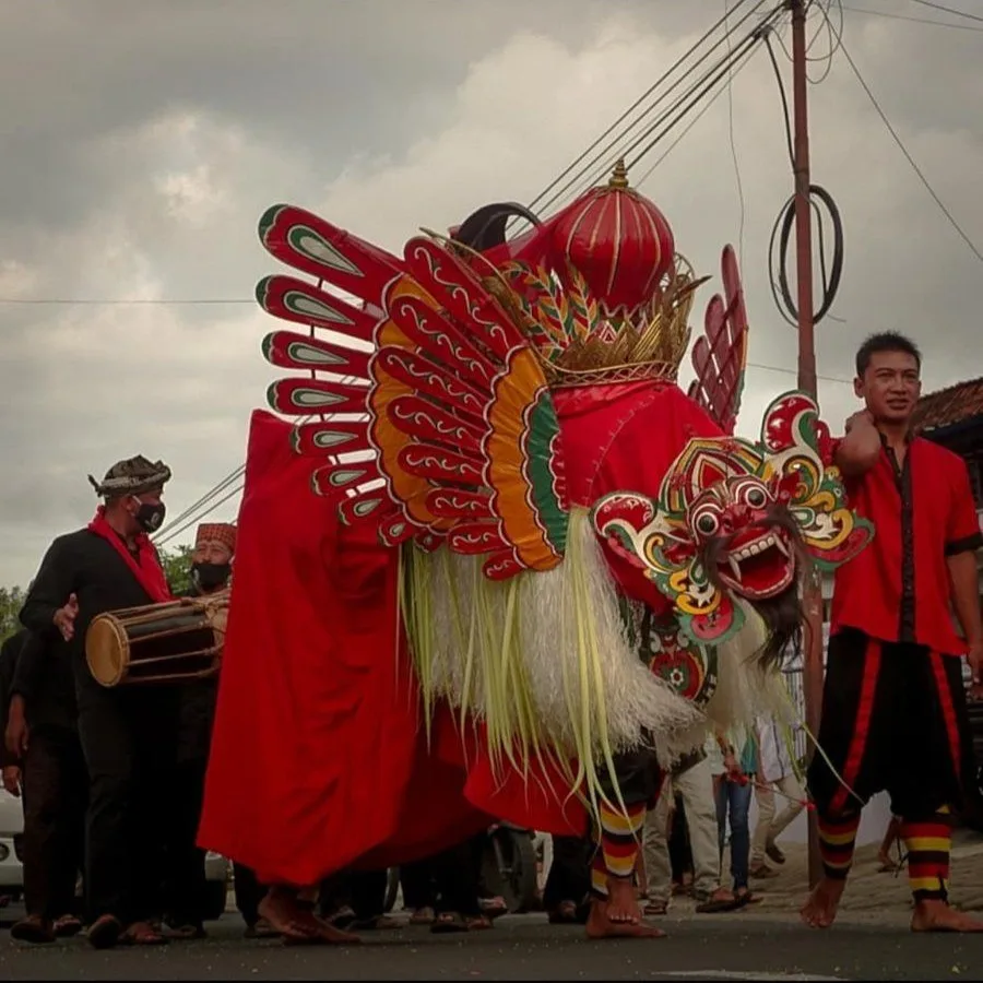 barong ider bumi kemiren, barong ider bumi, desa adat: Urutan Prosesi Ritual Barong Ider Bumi Kemiren dari Awal