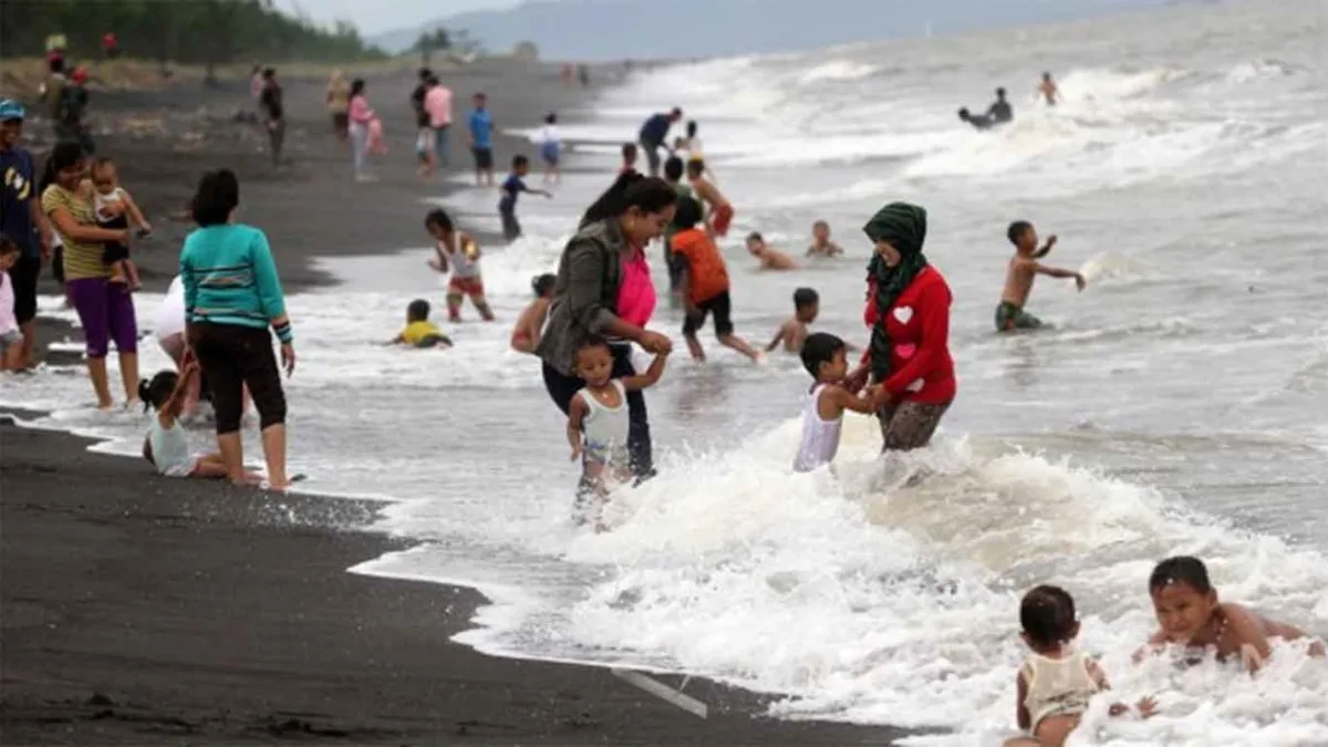pantai cemara banyuwangi, pantai cemara, hutan cemara