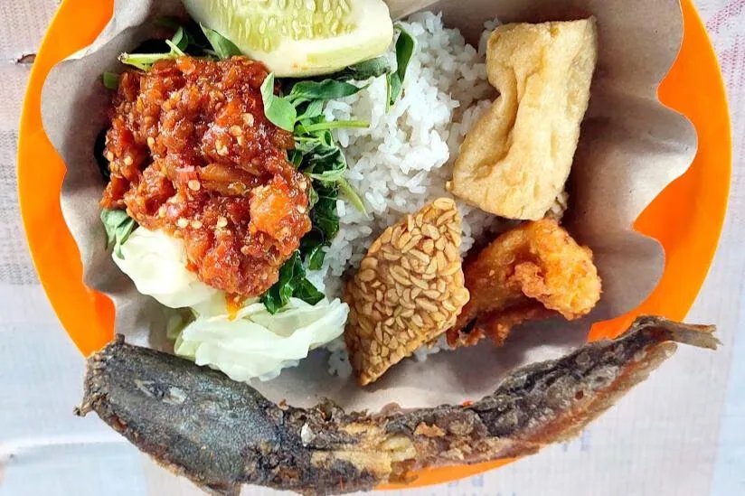sego tempong banyuwangi, sego tempong, nasi tempong