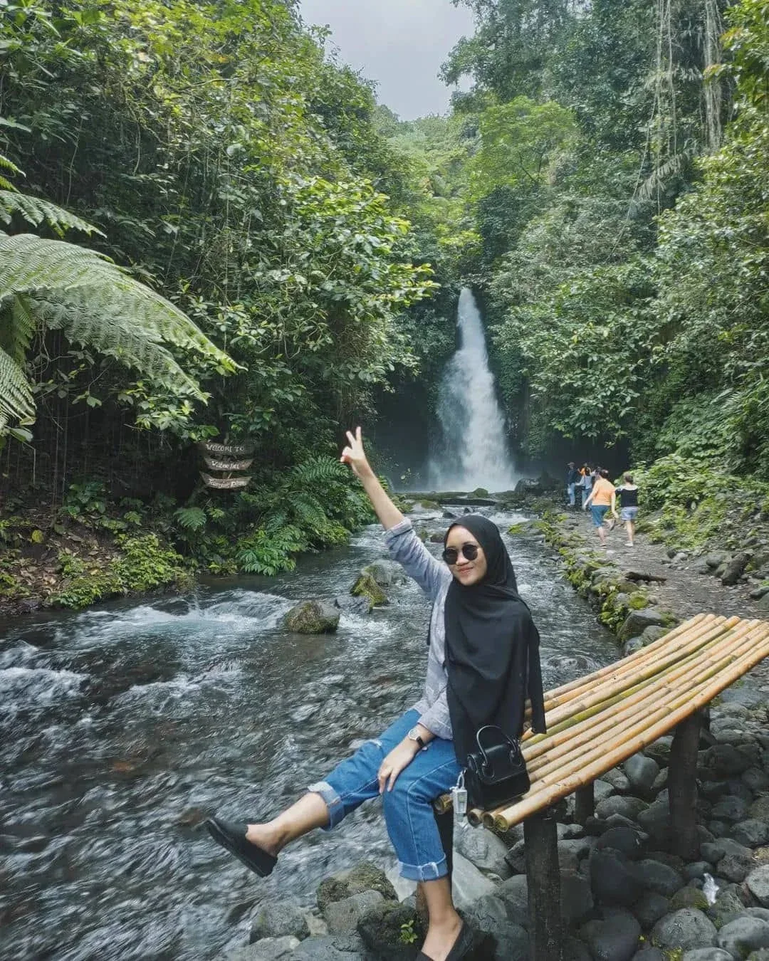 air terjun telunjuk raung, air terjun songgon, wisata
