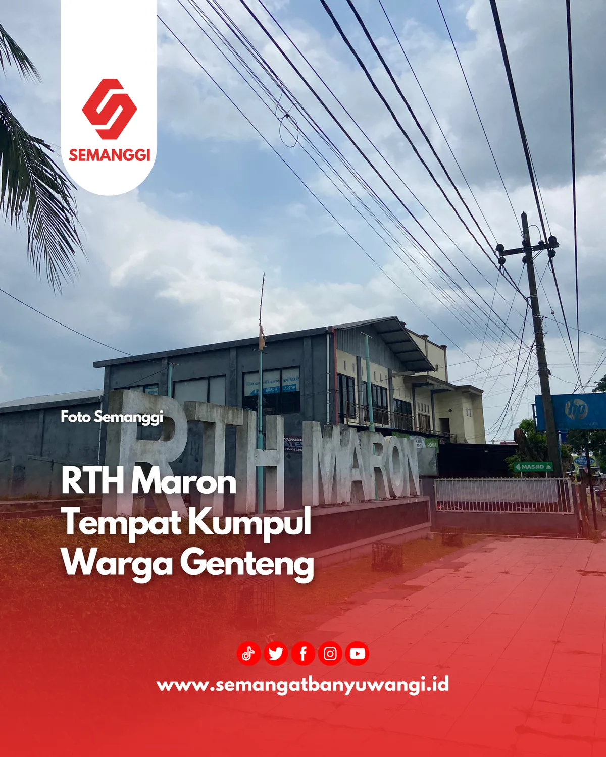 rth maron genteng banyuwangi, rth maron, rth genteng: Ruang Terbuka Hijau RTH Maron Genteng: Pusat Aktivitas